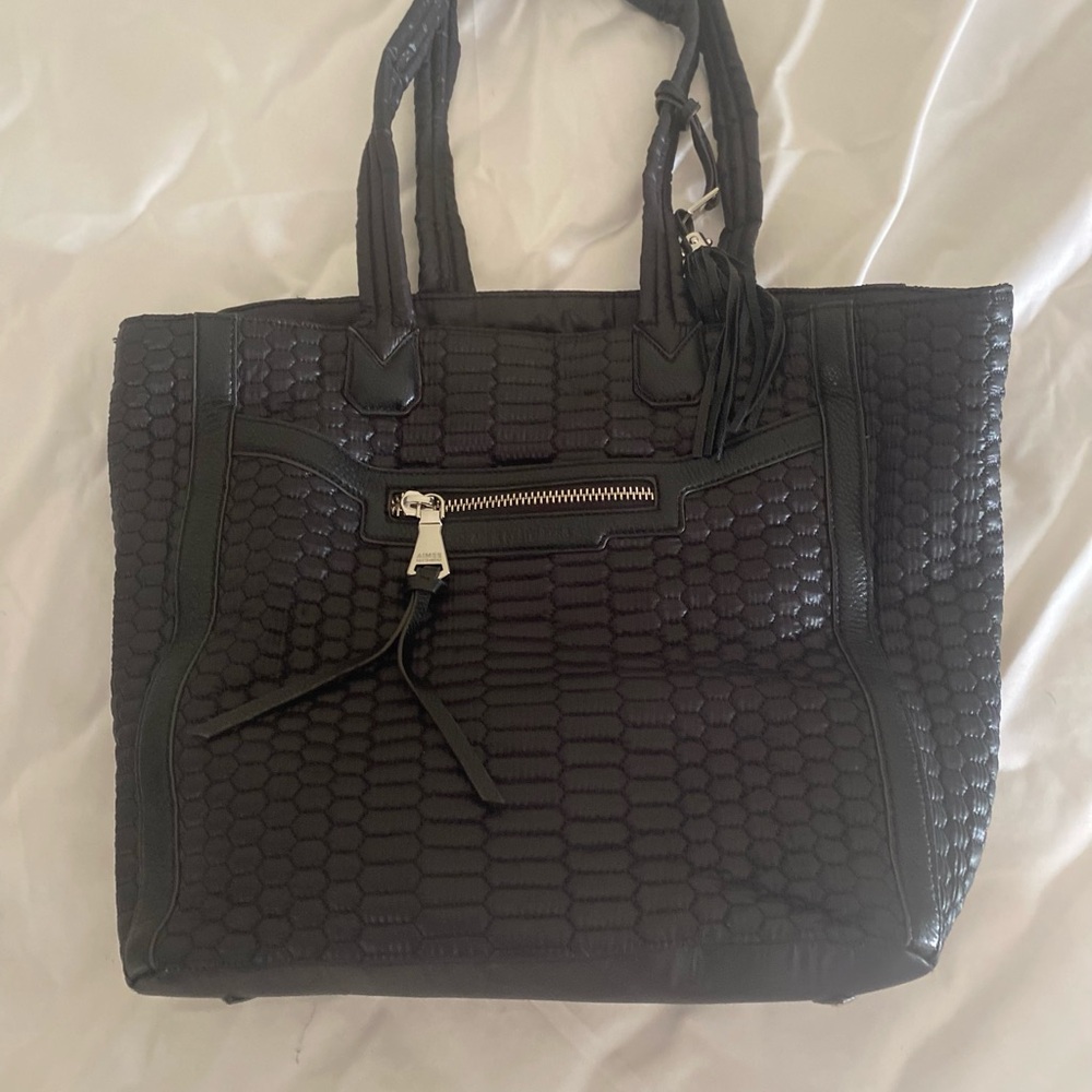 Aimee Kestenberg Black Quilted Tote Bag